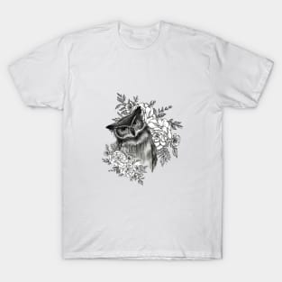 Owl in flowers T-Shirt